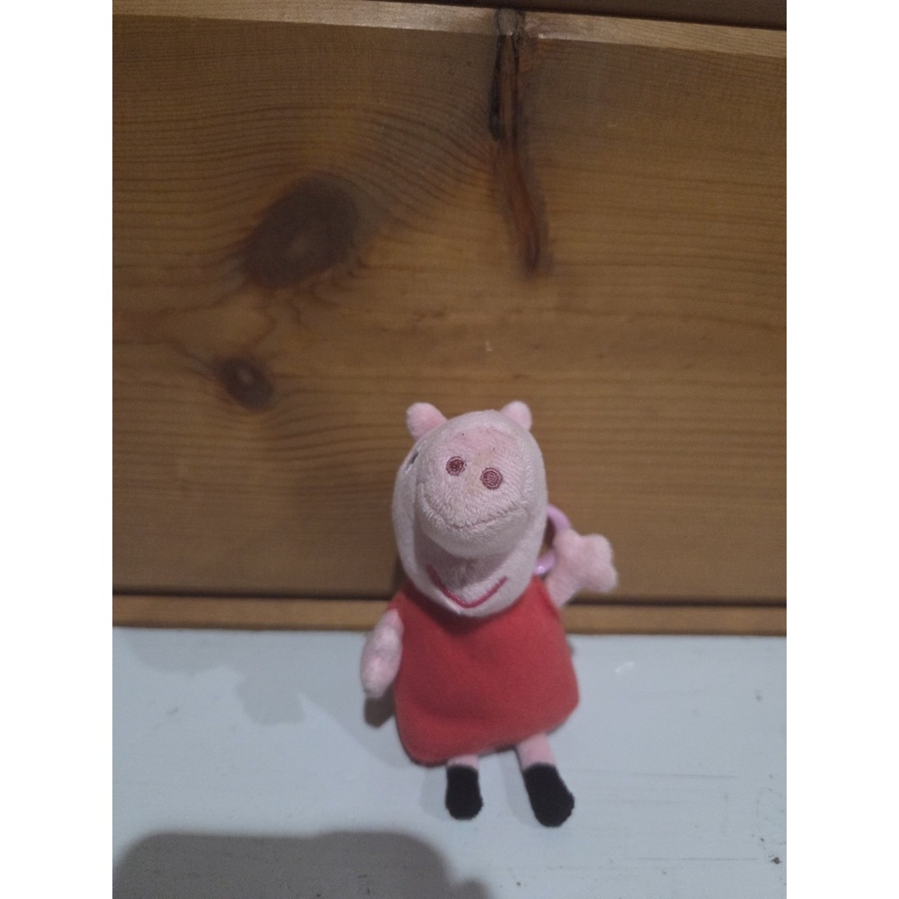 TY 2016 CUTE MINI PEPPA PIG 5" Plush STUFFED ANIMAL TOY CLIP